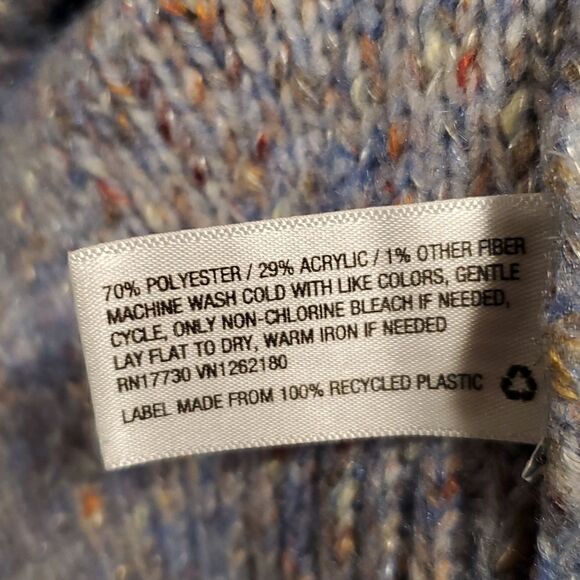 a new day blue multi crewneck sweater - Picture 4 of 6